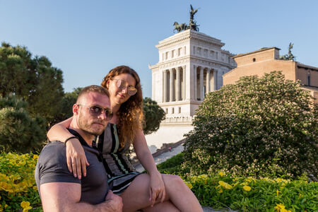 A nice portrait of a couple from Terrazza Caffarelli in Rome
