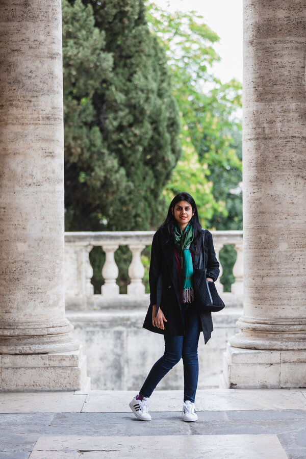 Solo Traveller Photo shoot at the Capitoline Hill in Rome
