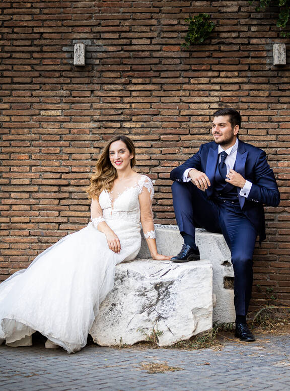 Iconic Wedding Photo Shoot in Rome