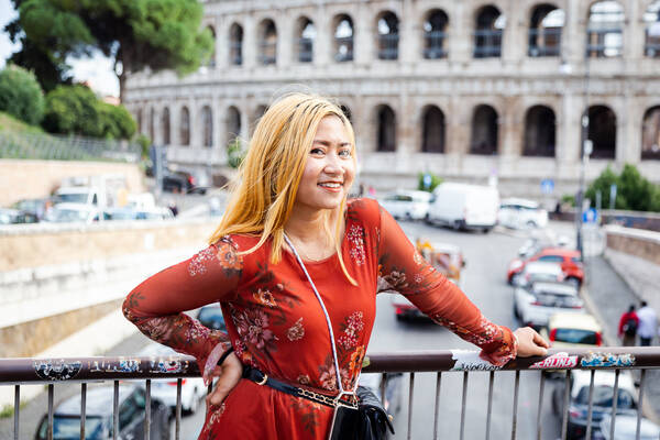 A fashion and editorial vacation photo shoot at the Colosseum