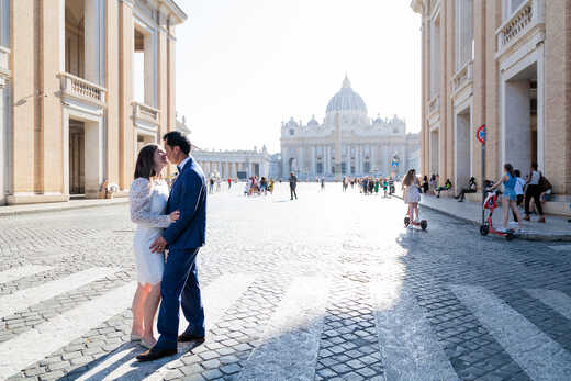 A Romantic Sposi Novelli photo shoot in Rome